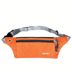 Waterproof Zipper Chest Bag Sport Gym Earphone Hole Fanny Pack