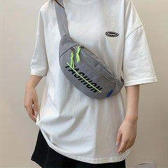 Canvas Casual Chest Bag Lightweight Crossbody Bag