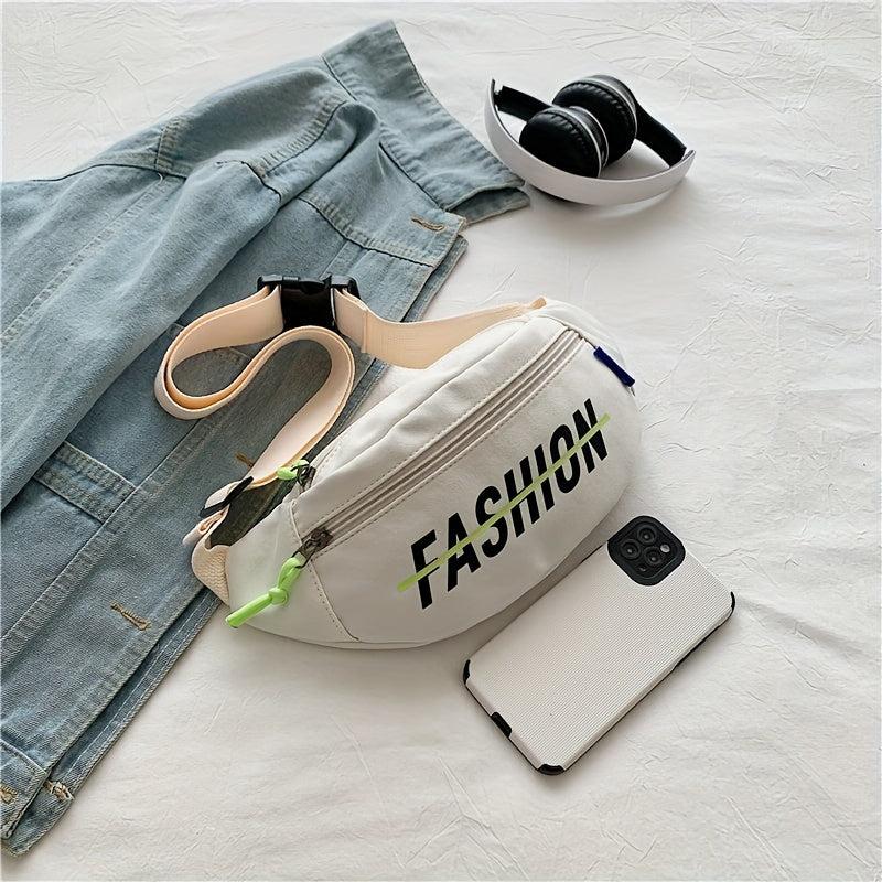 Canvas Casual Chest Bag Lightweight Crossbody Bag