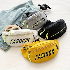 Canvas Casual Chest Bag Lightweight Crossbody Bag