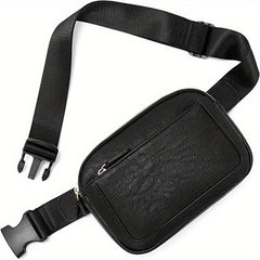 Outdoor Sports Waist Bag Faux Leather Crossbody Bag