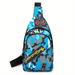 Camouflage Print Sling Bag Crossbody Chest Purse