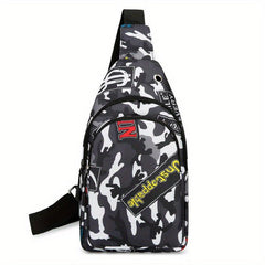 Camouflage Print Sling Bag Crossbody Chest Purse