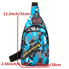 Camouflage Print Sling Bag Crossbody Chest Purse