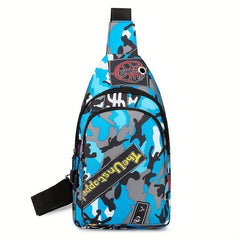 Camouflage Print Sling Bag Crossbody Chest Purse