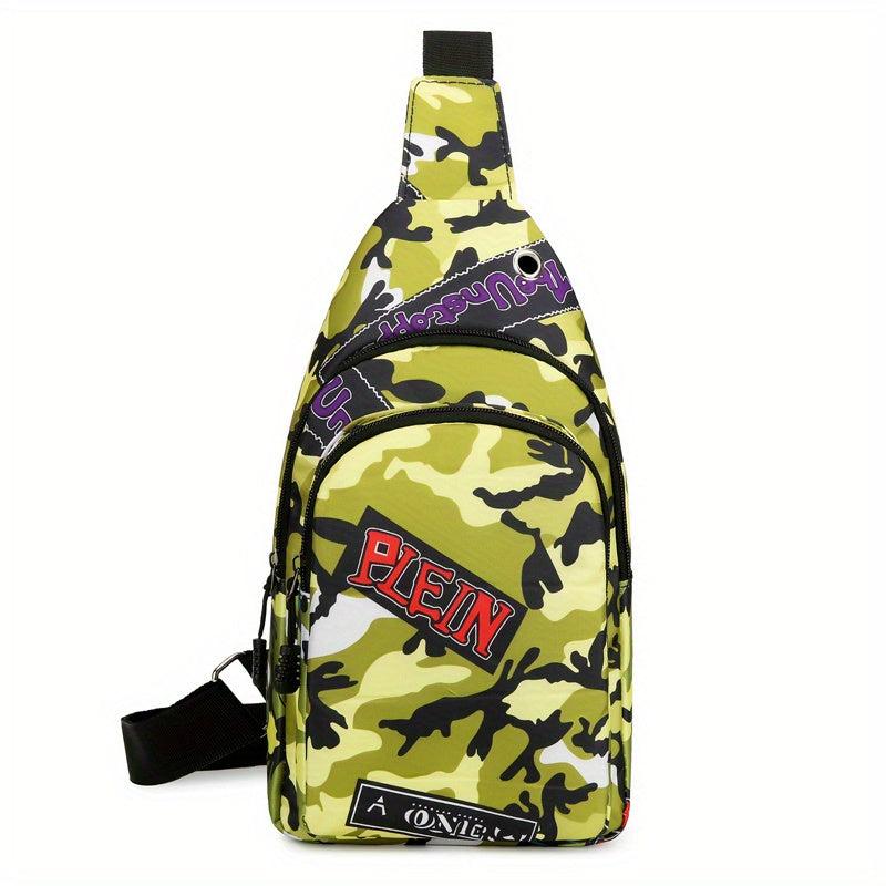 Camouflage Print Sling Bag Crossbody Chest Purse
