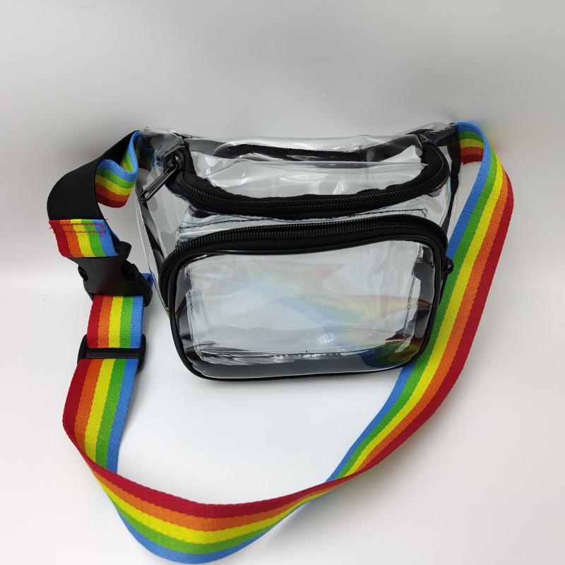 Transparent Waist Bag PVC Portable Fanny Pack Travel Streetwear