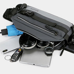 Colorblock Chest Bag Square Crossbody Sports Phone Bag