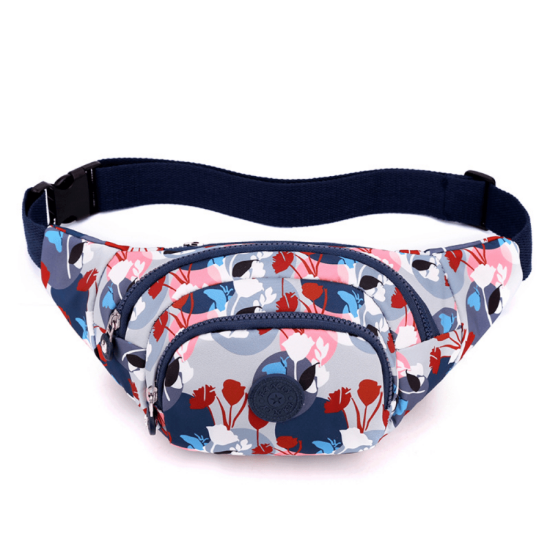 Casual Printed Fanny Pack Nylon Belt Bag Waist Phone Bag