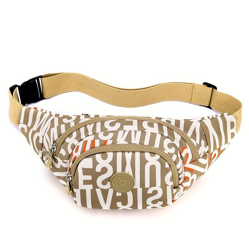 Casual Printed Fanny Pack Nylon Belt Bag Waist Phone Bag