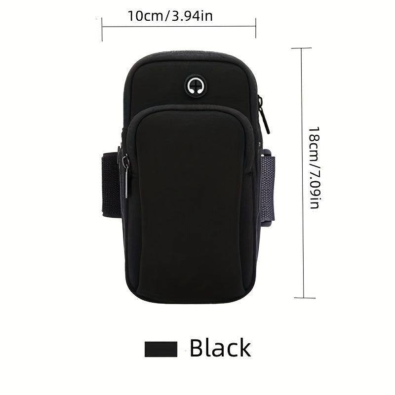 Colorblock Sports Arm Bag Zipper Phone Bag
