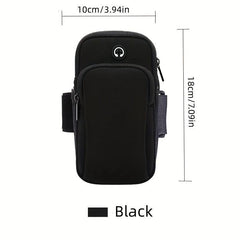 Colorblock Sports Arm Bag Zipper Phone Bag