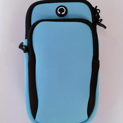 Colorblock Sports Arm Bag Zipper Phone Bag