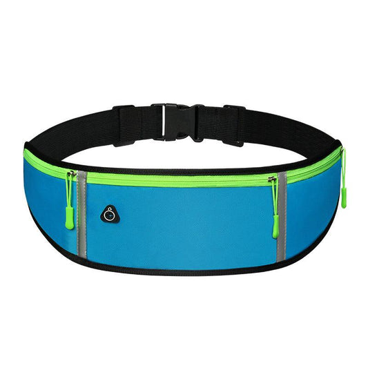 Reflective Waterproof Running Belt Bag with Bottle Holder