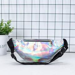Holographic Zip Fanny Pack for Women