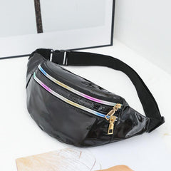 Holographic Zip Fanny Pack for Women