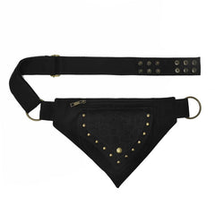 Steampunk Lace Fanny Pack Gothic Studded Belt Bag