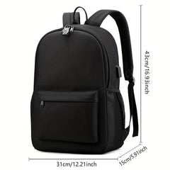 Multifunction Student Backpack USB Charging High Canvas School Bag