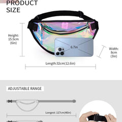 Glitter Fanny Pack Crossbody Bag for Women