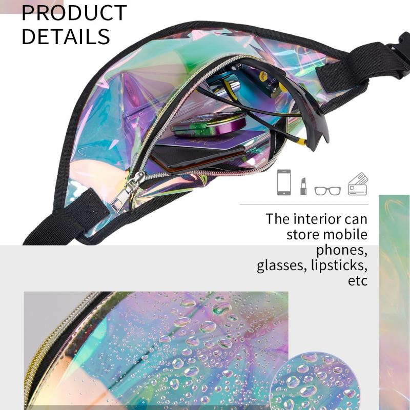 Glitter Fanny Pack Crossbody Bag for Women