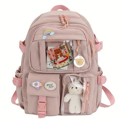 Women's Travel Backpack Waterproof School Bag Transparent Laptop Backpack