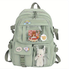 Women's Travel Backpack Waterproof School Bag Transparent Laptop Backpack