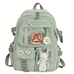 Women's Travel Backpack Waterproof School Bag Transparent Laptop Backpack