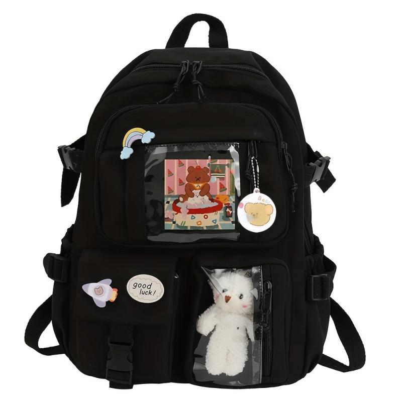Women's Travel Backpack Waterproof School Bag Transparent Laptop Backpack