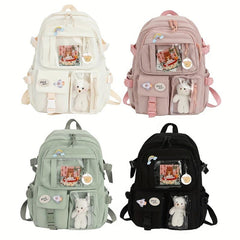 Women's Travel Backpack Waterproof School Bag Transparent Laptop Backpack