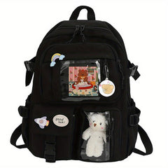 Women's Travel Backpack Waterproof School Bag Transparent Laptop Backpack