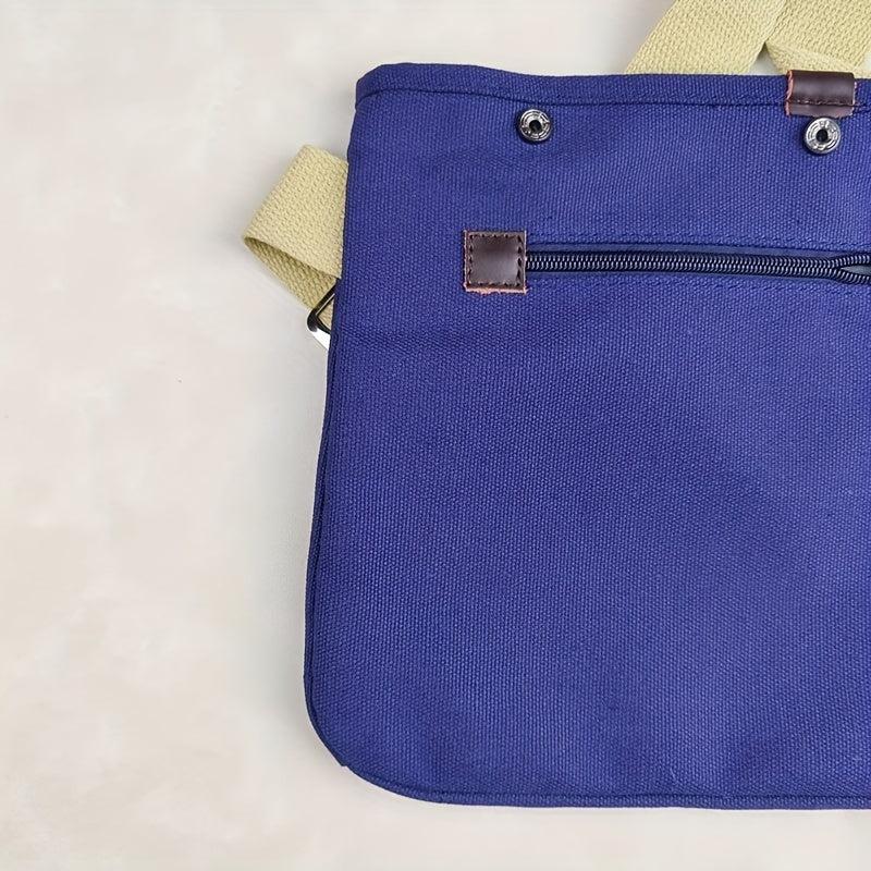 Men's Canvas Crossbody Bag Vintage Messenger Shoulder Backpack