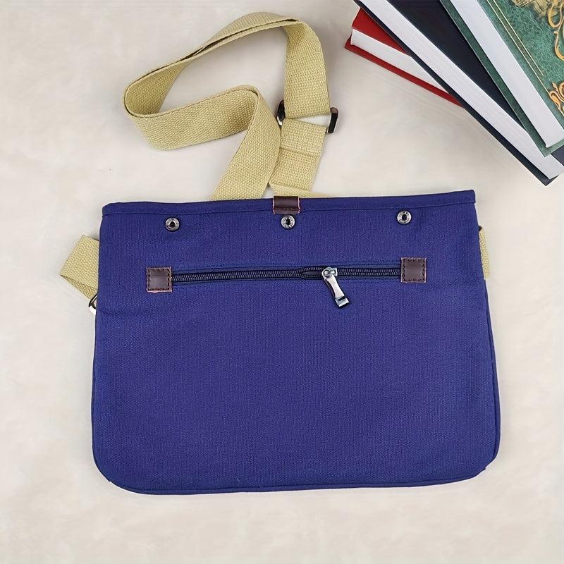 Men's Canvas Crossbody Bag Vintage Messenger Shoulder Backpack
