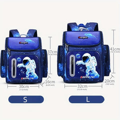 Waterproof Children Schoolbag Boys Kids Backpack Astronaut Space Starry Sky