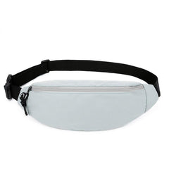 Women's Casual Front Zipper Waist Bag with Adjustable Strap