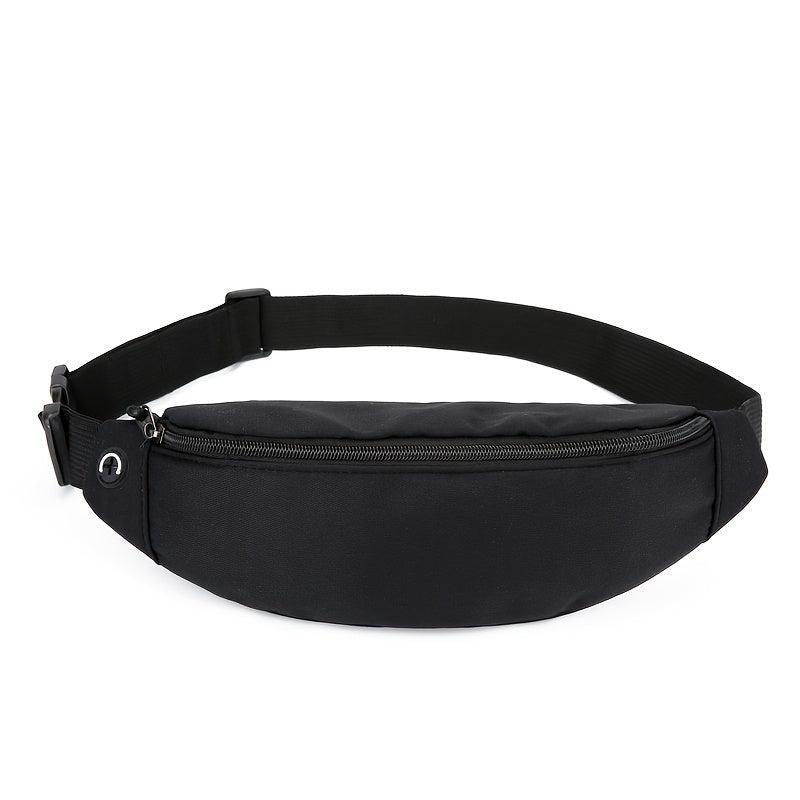 Women's Casual Front Zipper Waist Bag with Adjustable Strap