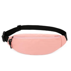 Women's Casual Front Zipper Waist Bag with Adjustable Strap