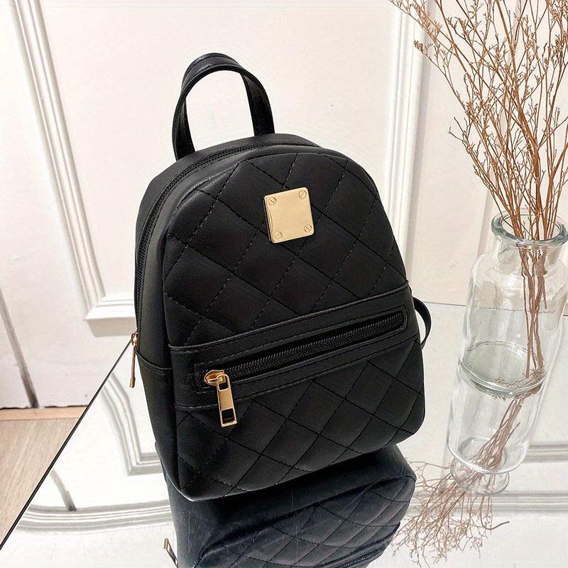 High End Leather Women's Mini Backpack for School Office Daily Use