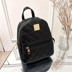 High End Leather Women's Mini Backpack for School Office Daily Use