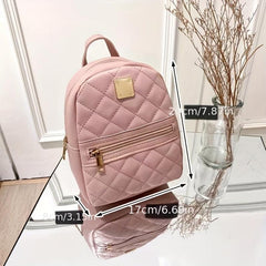 High End Leather Women's Mini Backpack for School Office Daily Use