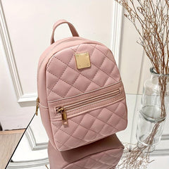 High End Leather Women's Mini Backpack for School Office Daily Use