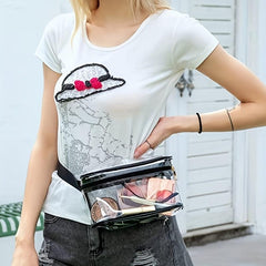 Clear PVC Waterproof Waist Bag for Beach & Swimming