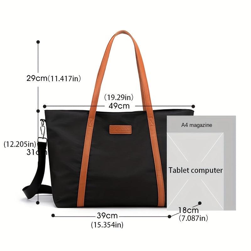 Casual Waterproof Shoulder Bag for Computer with Large Capacity