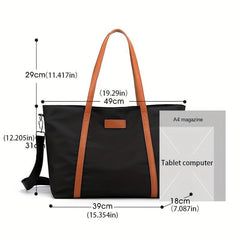 Casual Waterproof Shoulder Bag for Computer with Large Capacity