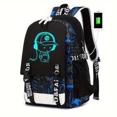Cartoon Luminous Backpack Casual Durable Backpack