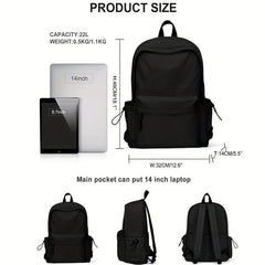 Lightweight Casual Laptop Backpack For Men And Women School Bookbag