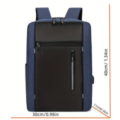 Men's Business Backpack USB Charging Large Capacity Travel Laptop Bag
