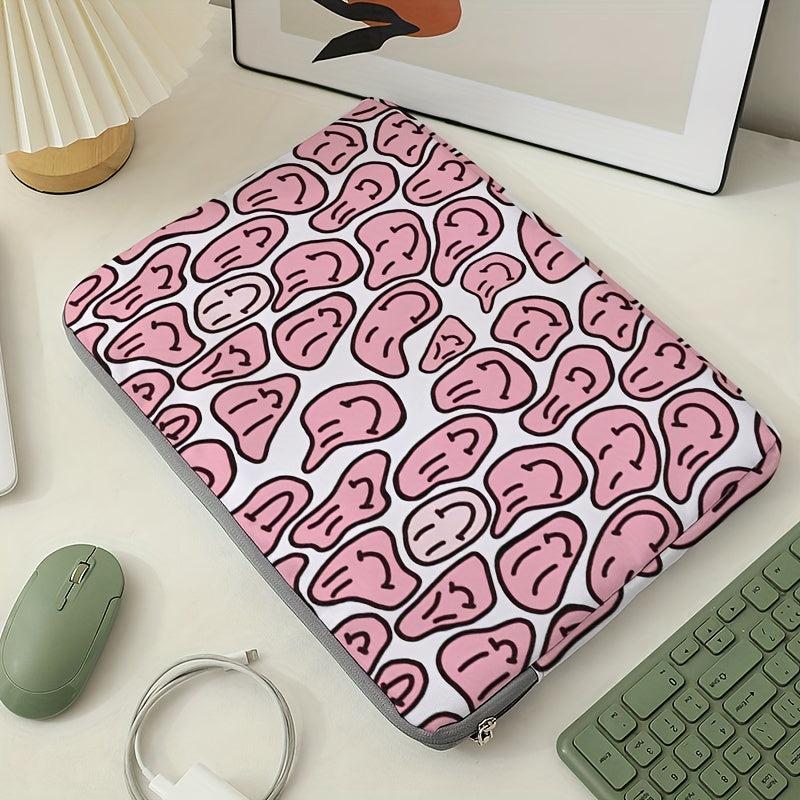 Soft Laptop Bag Computer Fabric Cover Accessories Pink Face