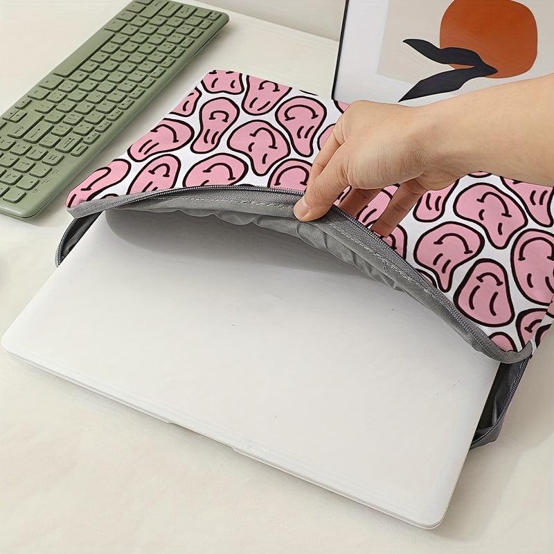 Soft Laptop Bag Computer Fabric Cover Accessories Pink Face