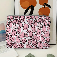 Soft Laptop Bag Computer Fabric Cover Accessories Pink Face