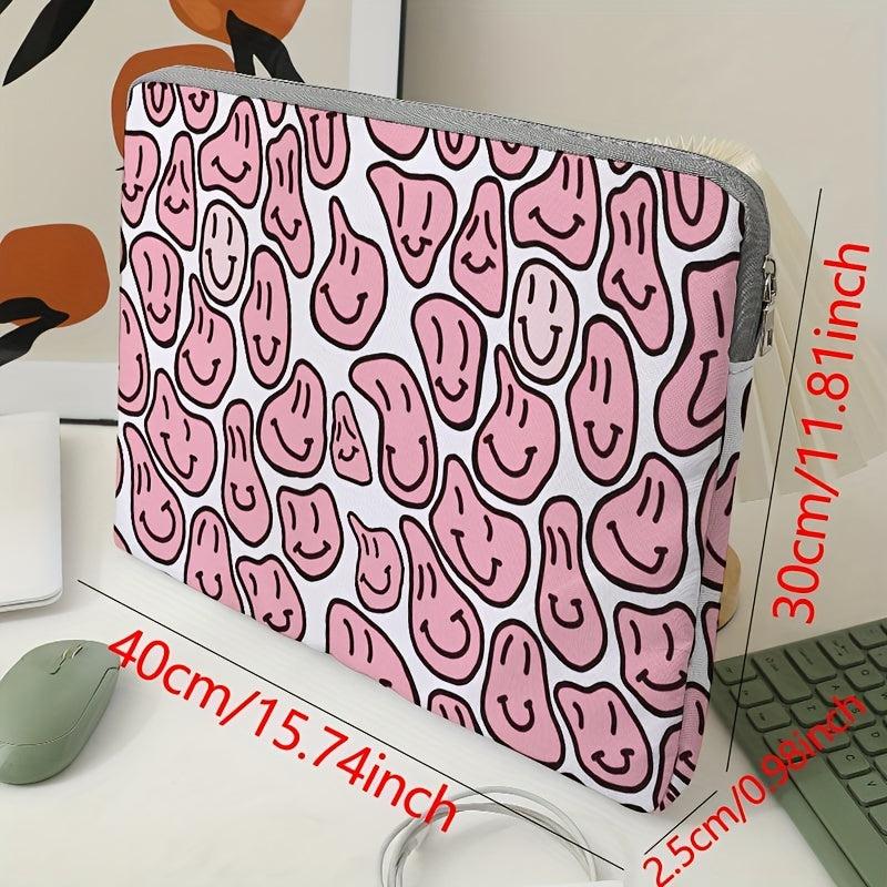 Soft Laptop Bag Computer Fabric Cover Accessories Pink Face